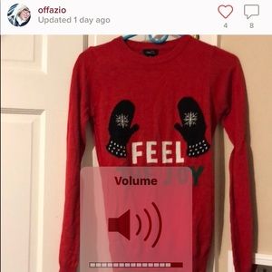 Red sweater “sold”